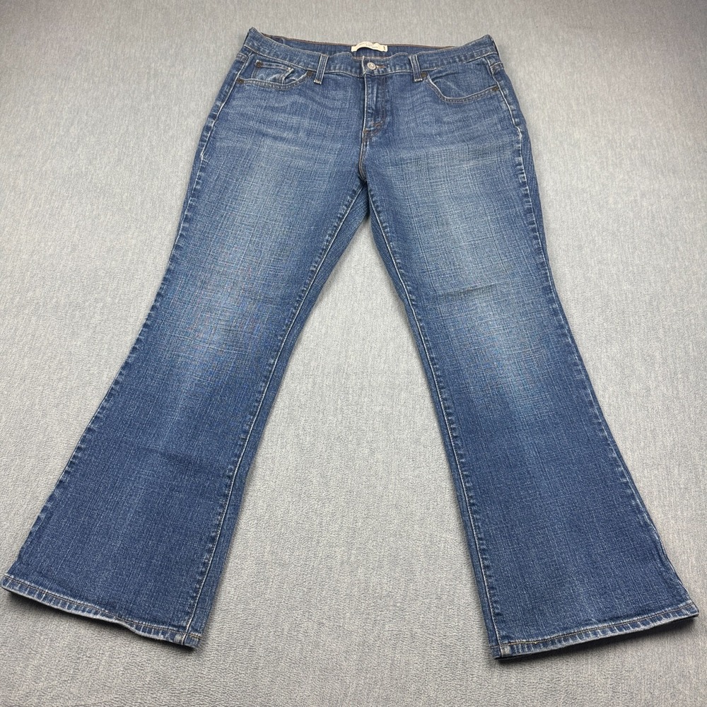 Levi's 515 Bootcut Jeans Womens 12 Fit 34X28 Blue Denim 5 Pockets Flare Mid Rise